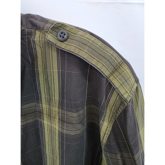 Calvin Klein Jeans Mens Long Sleeve Shirt M Striped Multicolor - Picture 7 of 10